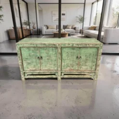 Dressoir 4 deurs groen uniek