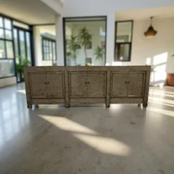 Dressoir 6 deurs olijf/groen uniek