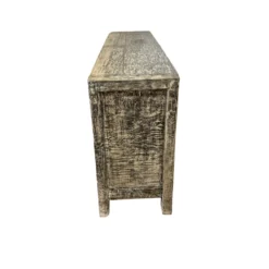 Dressoir 4 deurs Zwart wit finish uniek