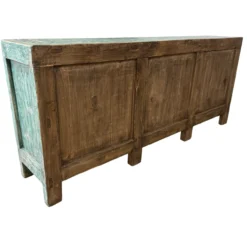 Dressoir 6deur turquoise uniek