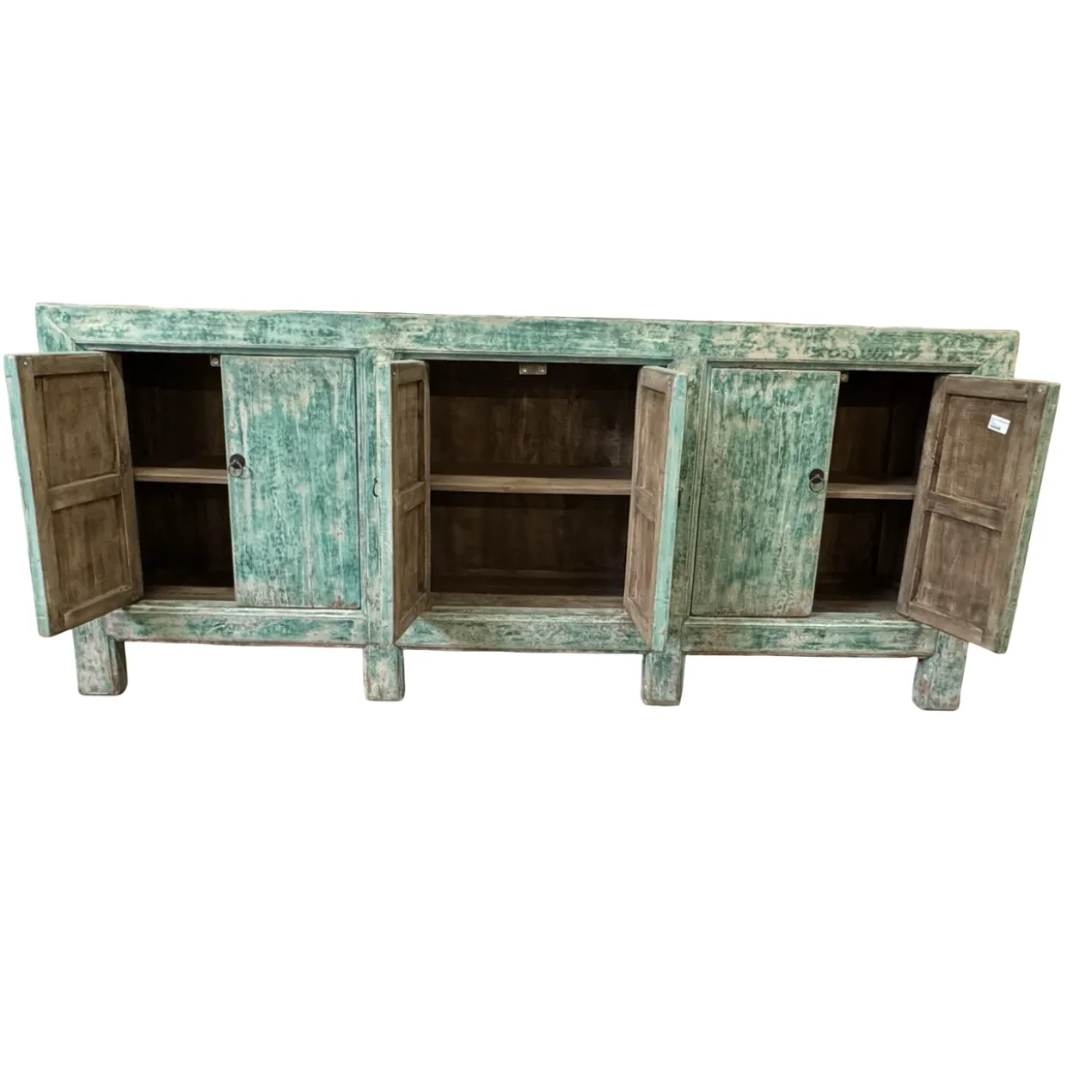 Dressoir 6deur turquoise uniek