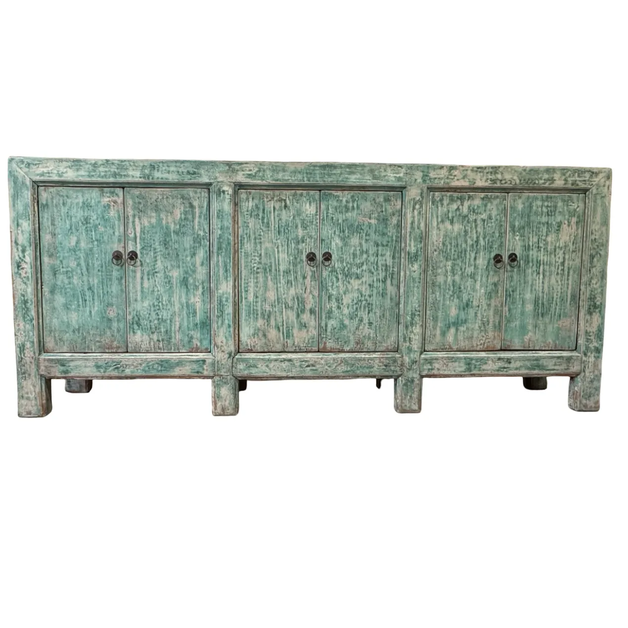 Dressoir 6deur turquoise uniek