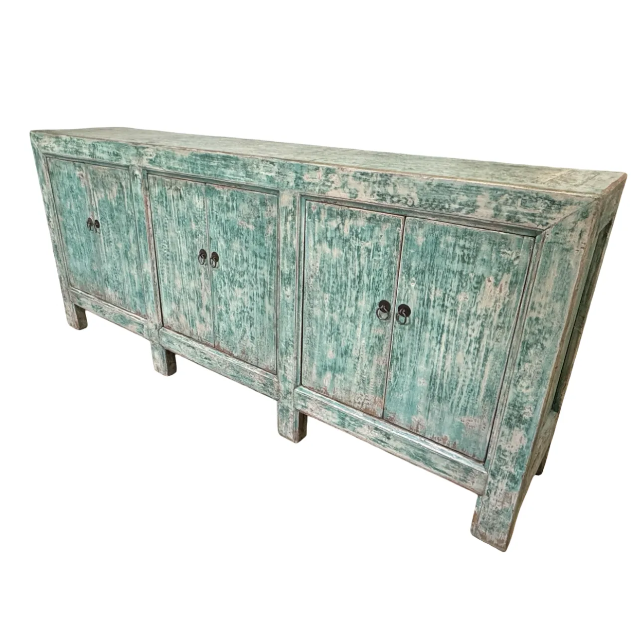 Dressoir 6deur turquoise uniek