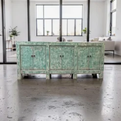Dressoir 6deur turquoise uniek
