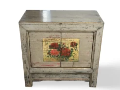 Dressoir 2 deur uniek bloem beschilderd