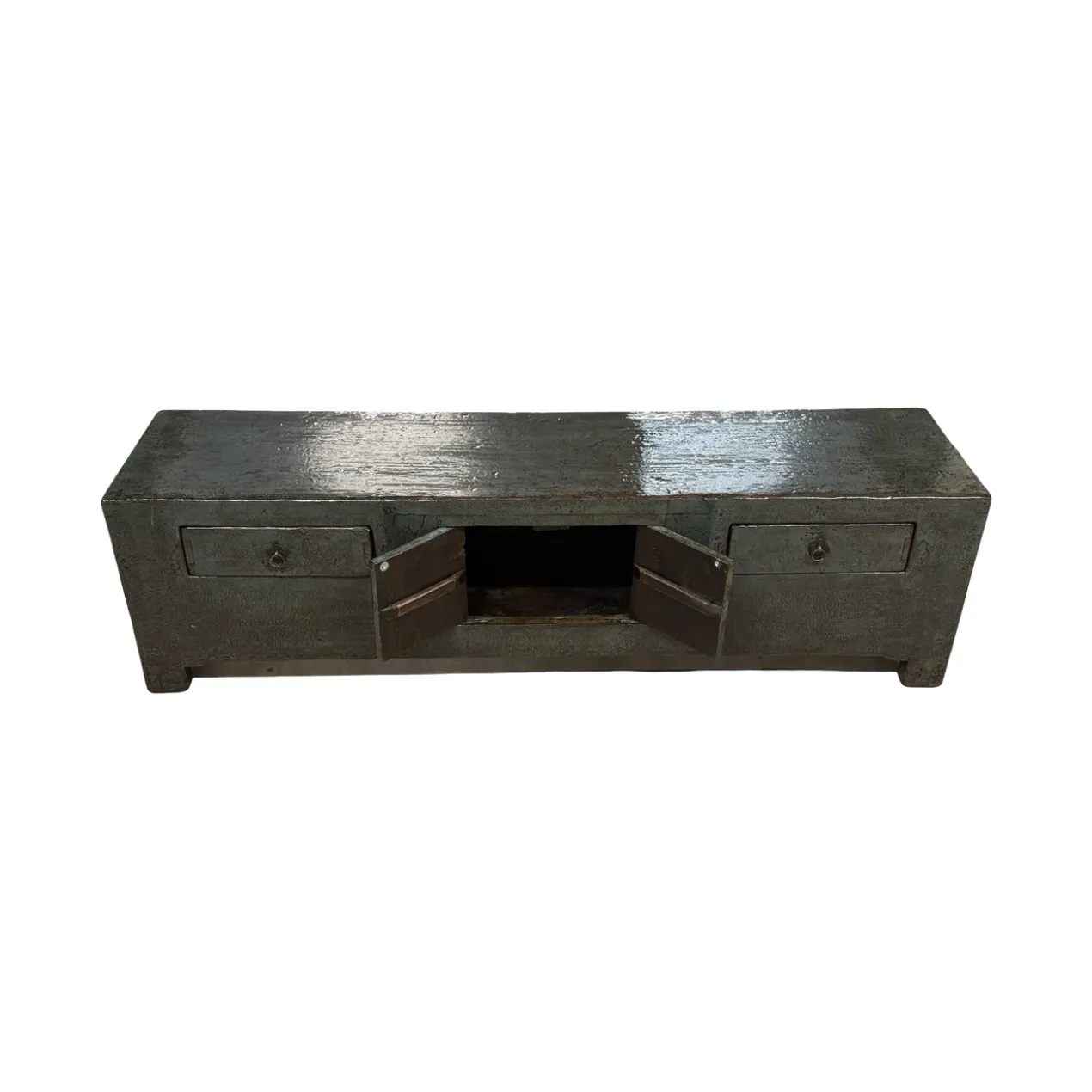 Dressoir donkergroen 2deur 2la uniek