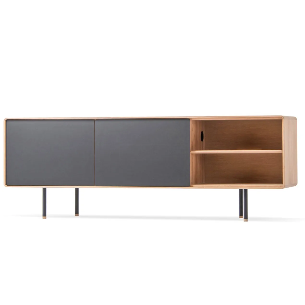 Dressoir Fina sideboard 180cm zwart