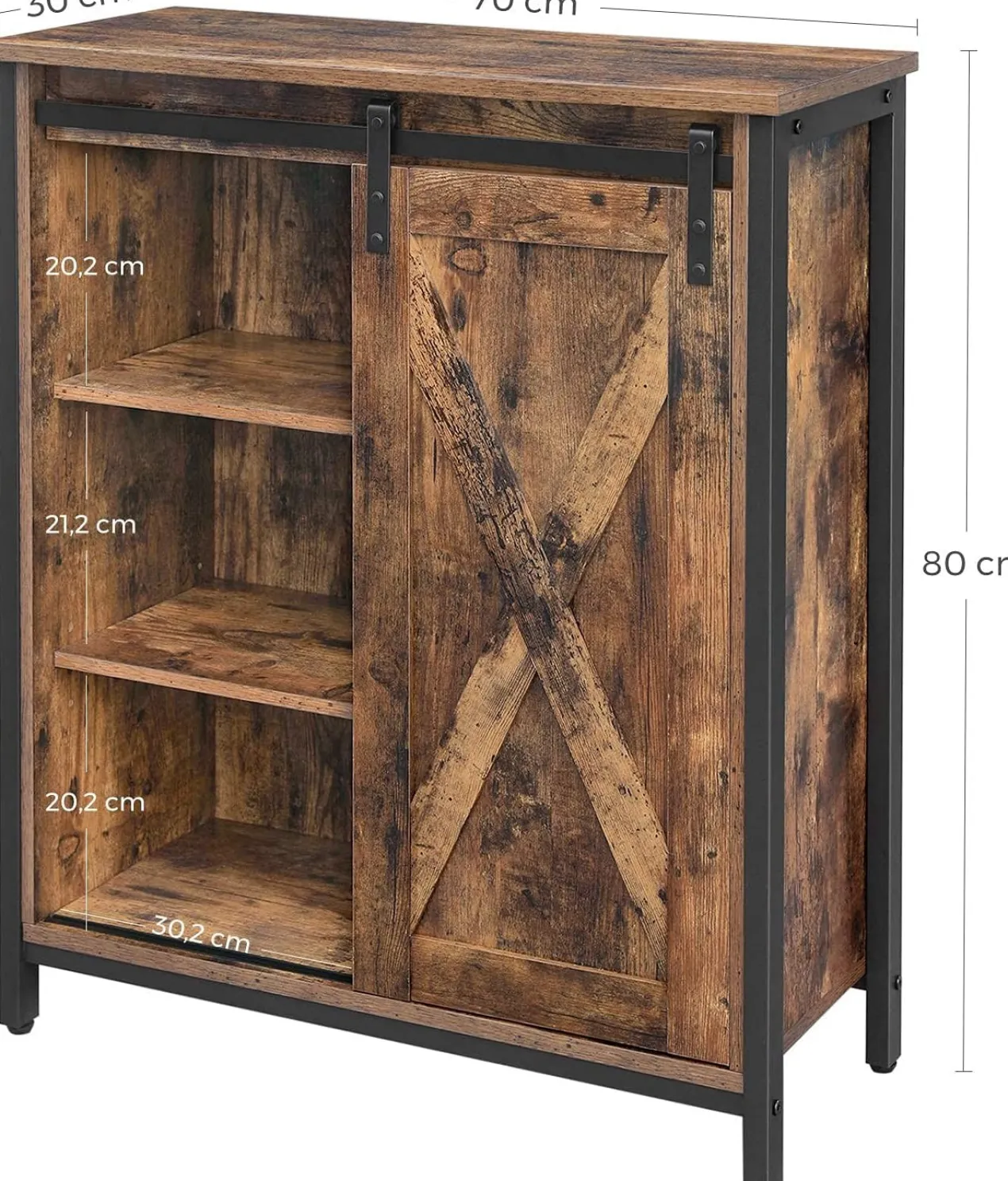 Dressoir Indusign met schuifdeur en verstelbare planken Indusign dressoir met schuifdeur en verstelbare planken #1