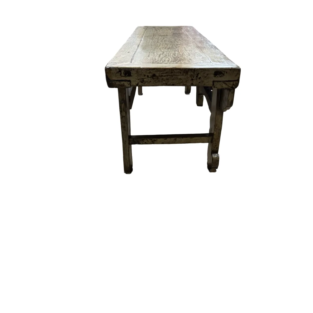 Dressoir laag creme/geel uniek