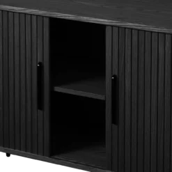Dressoir Lenn hout Zwart eiken