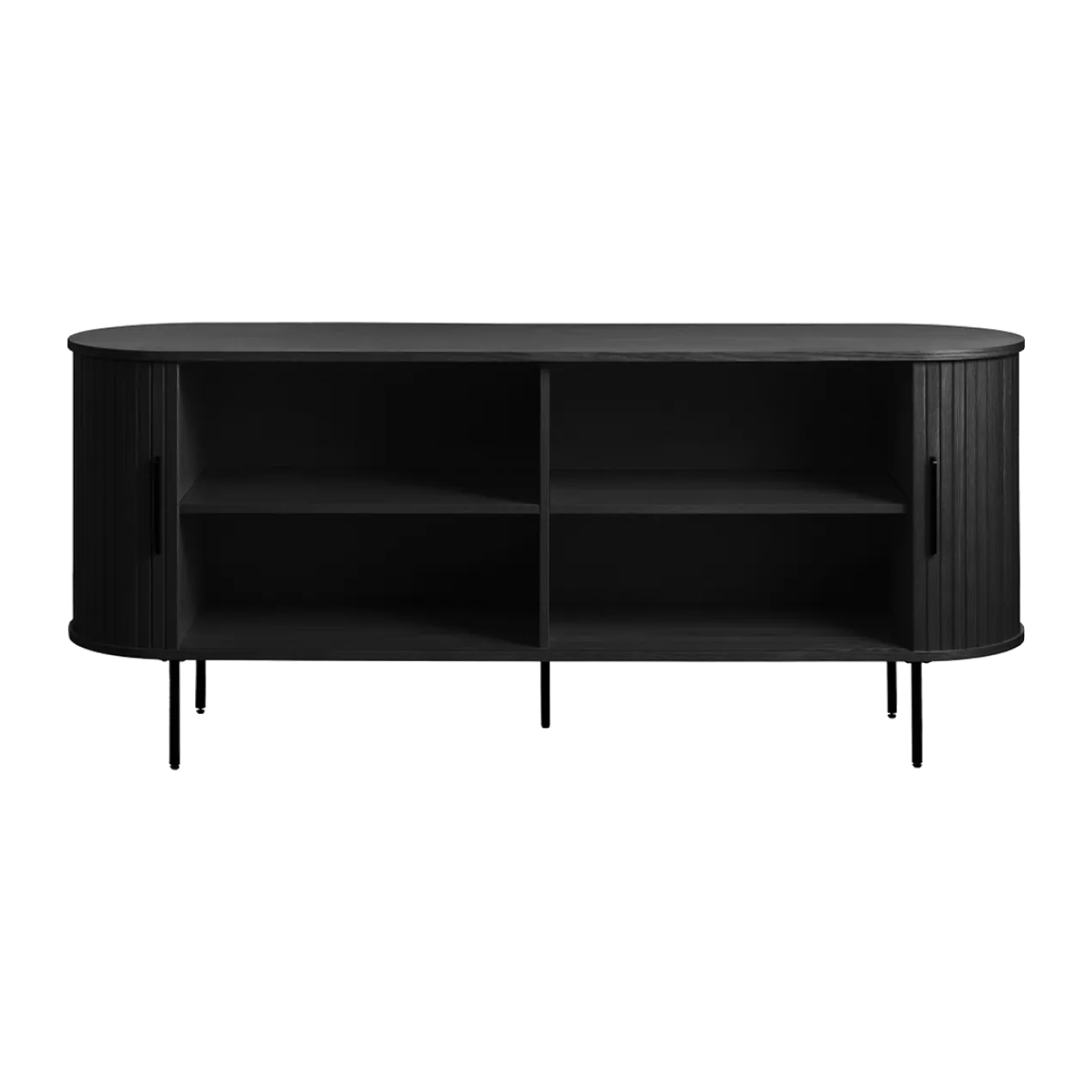 Dressoir Lenn hout Zwart eiken