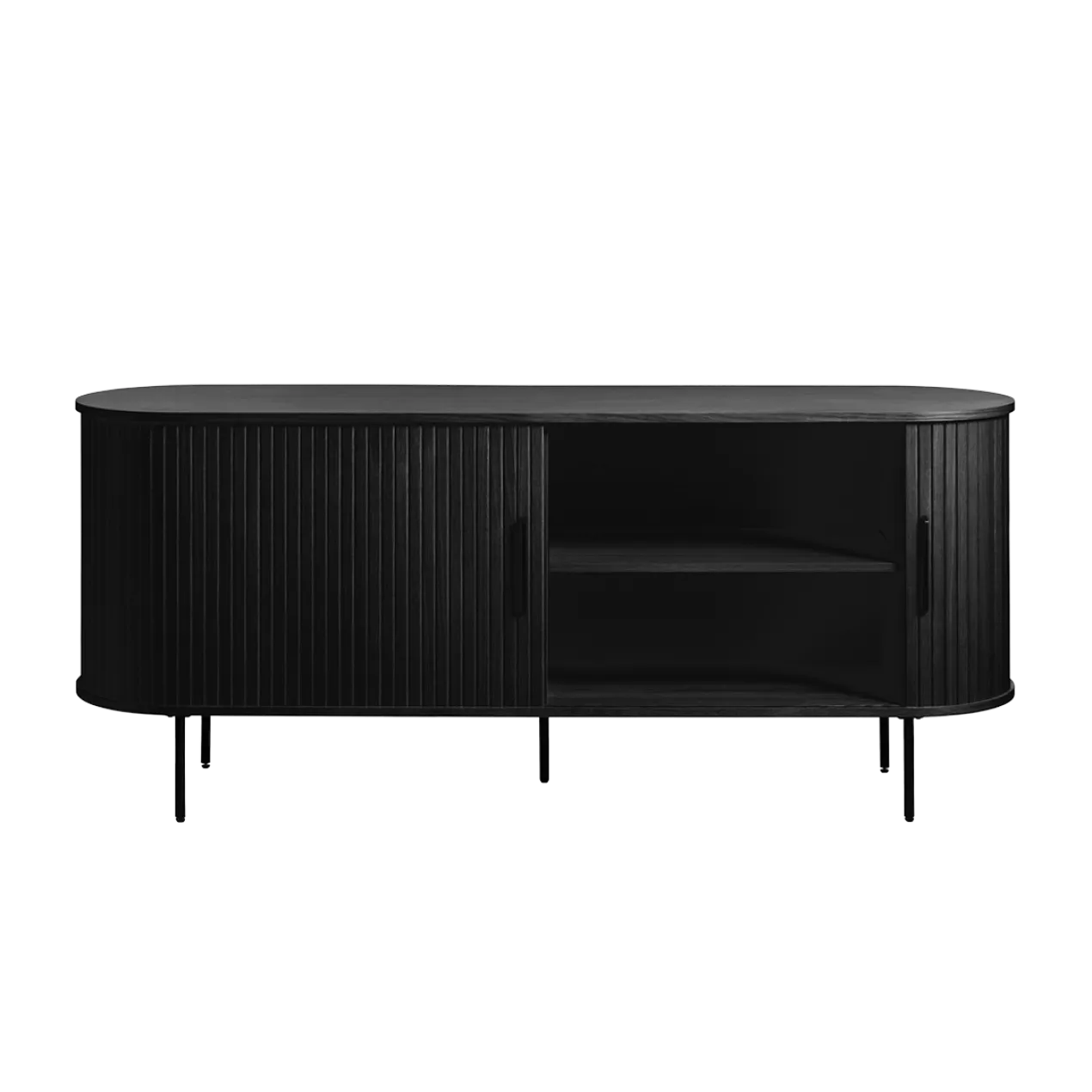 Dressoir Lenn hout Zwart eiken