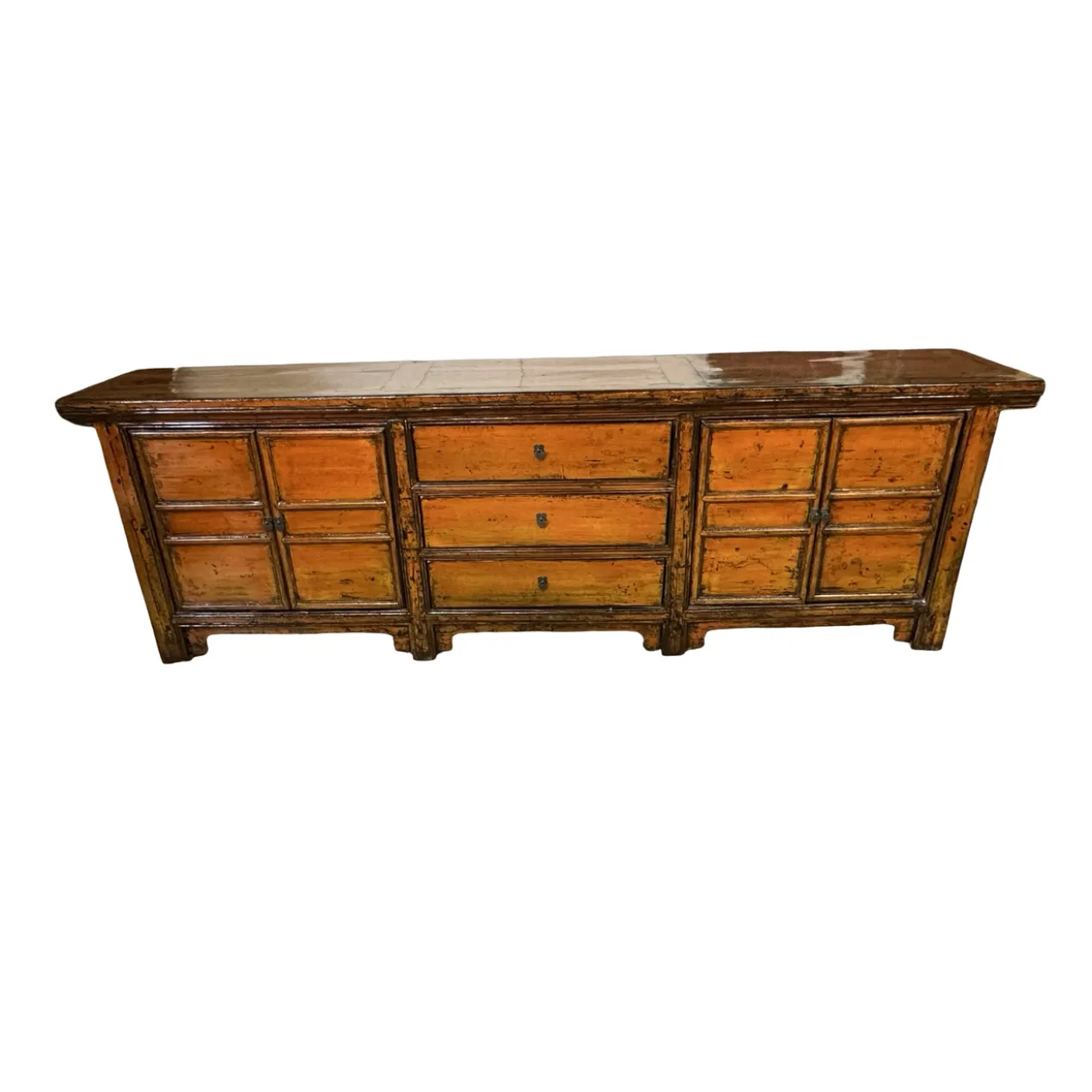 Dressoir oranje uniek lak