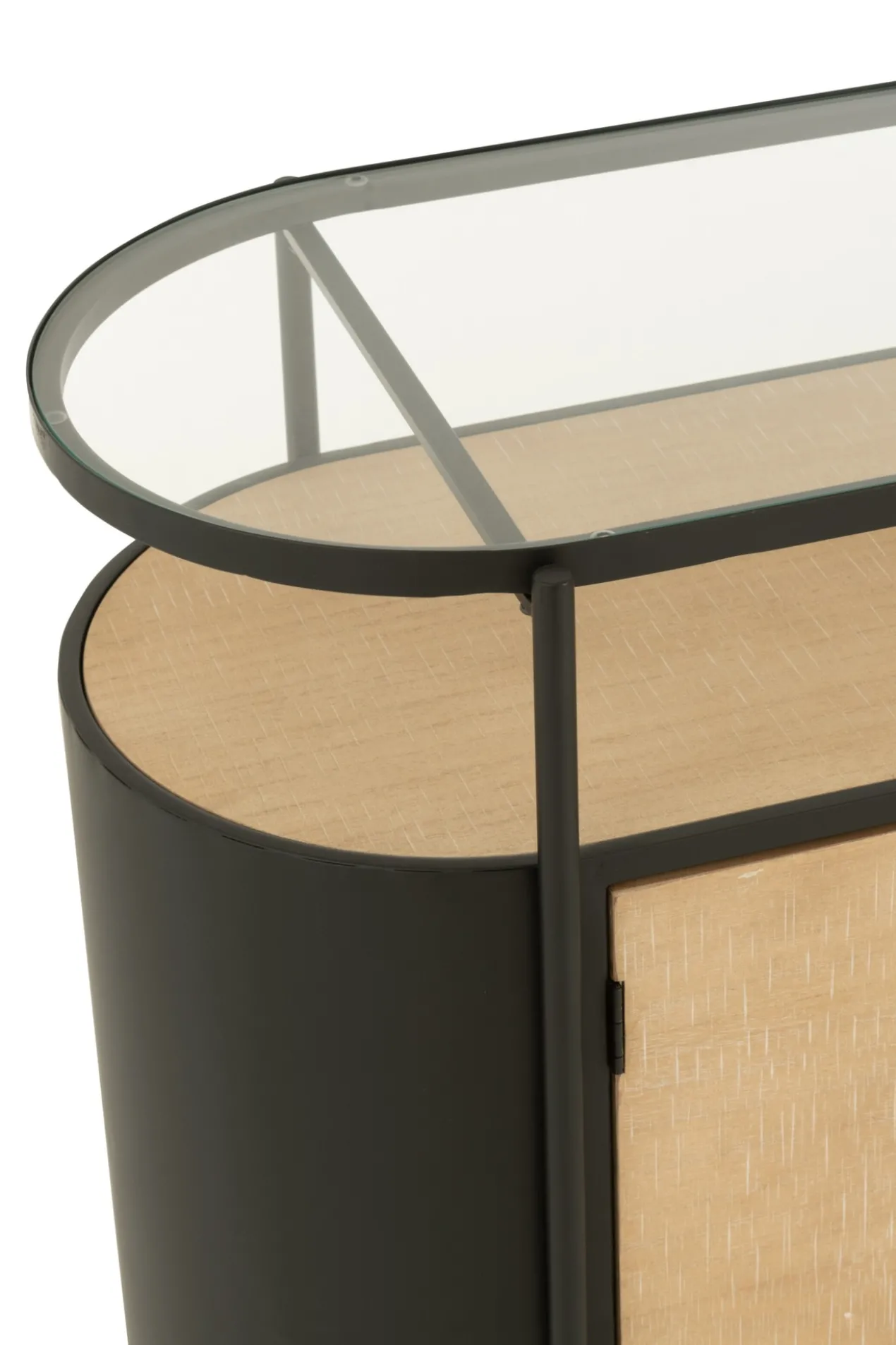 Dressoir Ovy Iron naturel/zwart