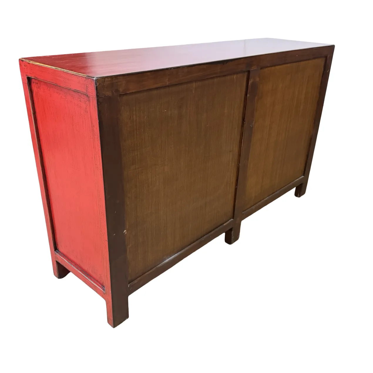 Dressoir rood beschilderd uniek