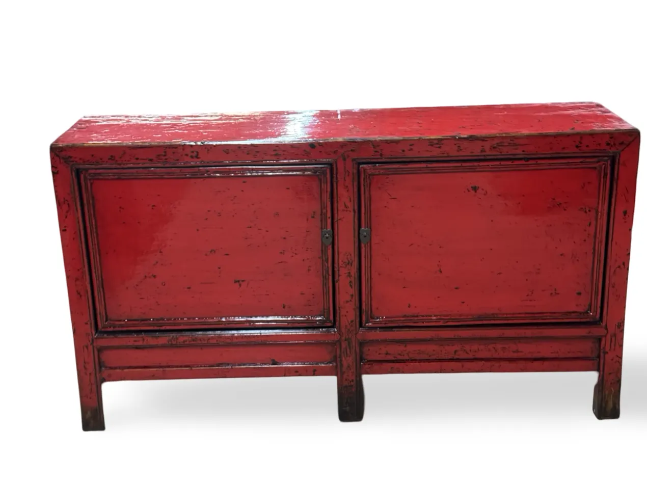 Dressoir rood 2-deurs lak unieke Dressoir rood 2deur lak unieke