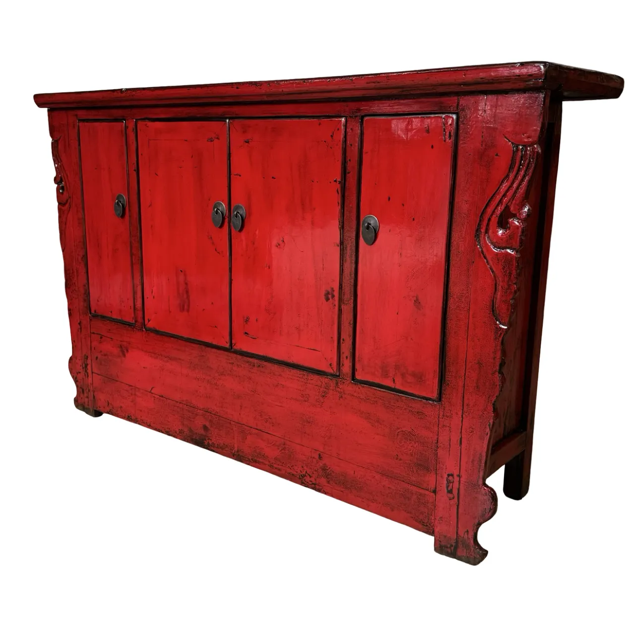 Dressoir rood Shanxi uniek