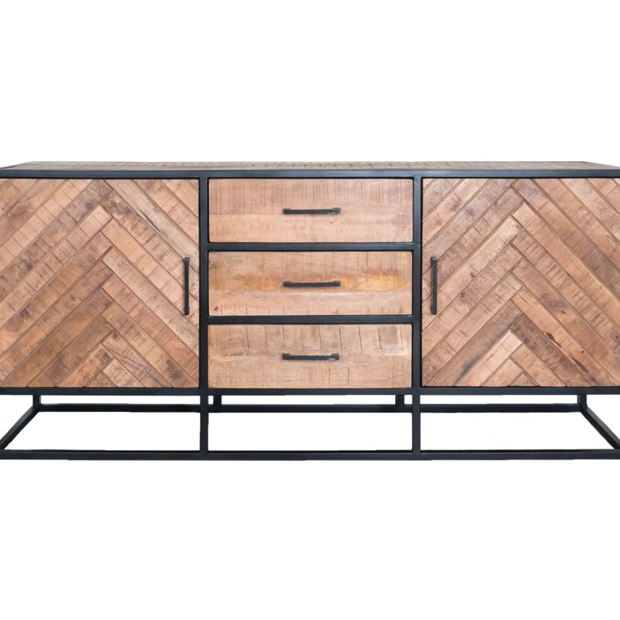 Dressoir Rune visgraat bruin