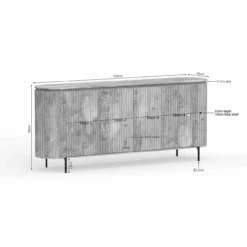 Dressoir Sol Taupe 210 cm