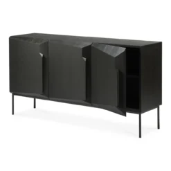 Dressoir Stairs - zwart eiken - 150 cm