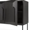 Dressoir Stairs - zwart eiken - 200 cm