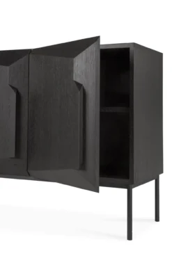 Dressoir Stairs - zwart eiken - 200 cm