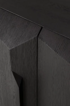 Dressoir Stairs - zwart eiken - 200 cm