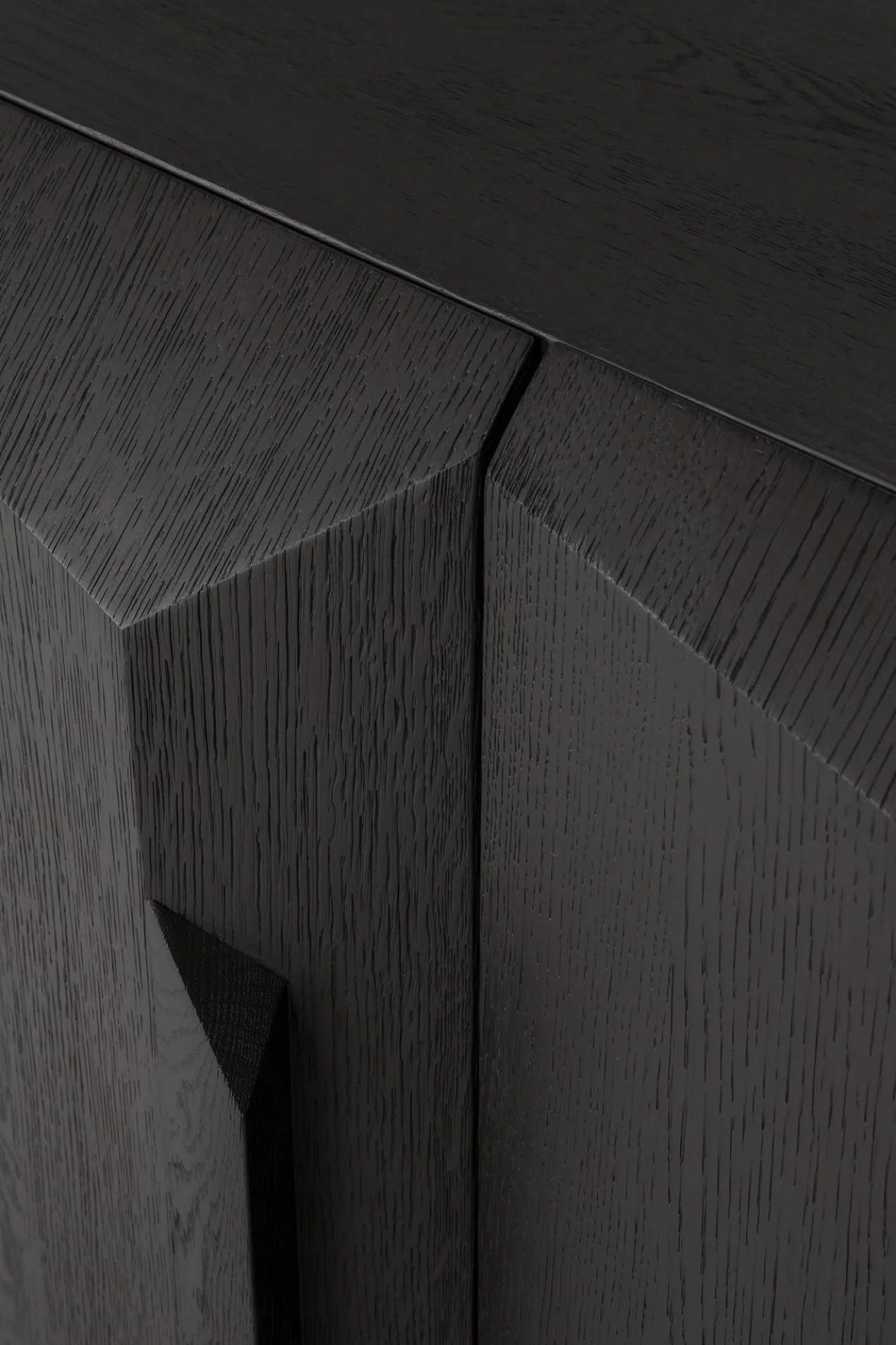 Dressoir Stairs - zwart eiken - 200 cm