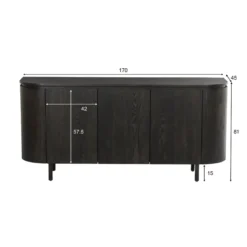 Dressoir Tavio 170 cm espresso