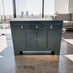 Dressoir uniek lak blauw