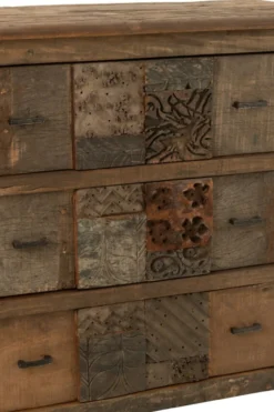 Dressoir verouderd hout bruin