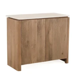 Dressoir Wallaby 100 cm naturel met zand marmer