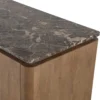 Dressoir Wallaby 100 cm naturel met bruin marmer