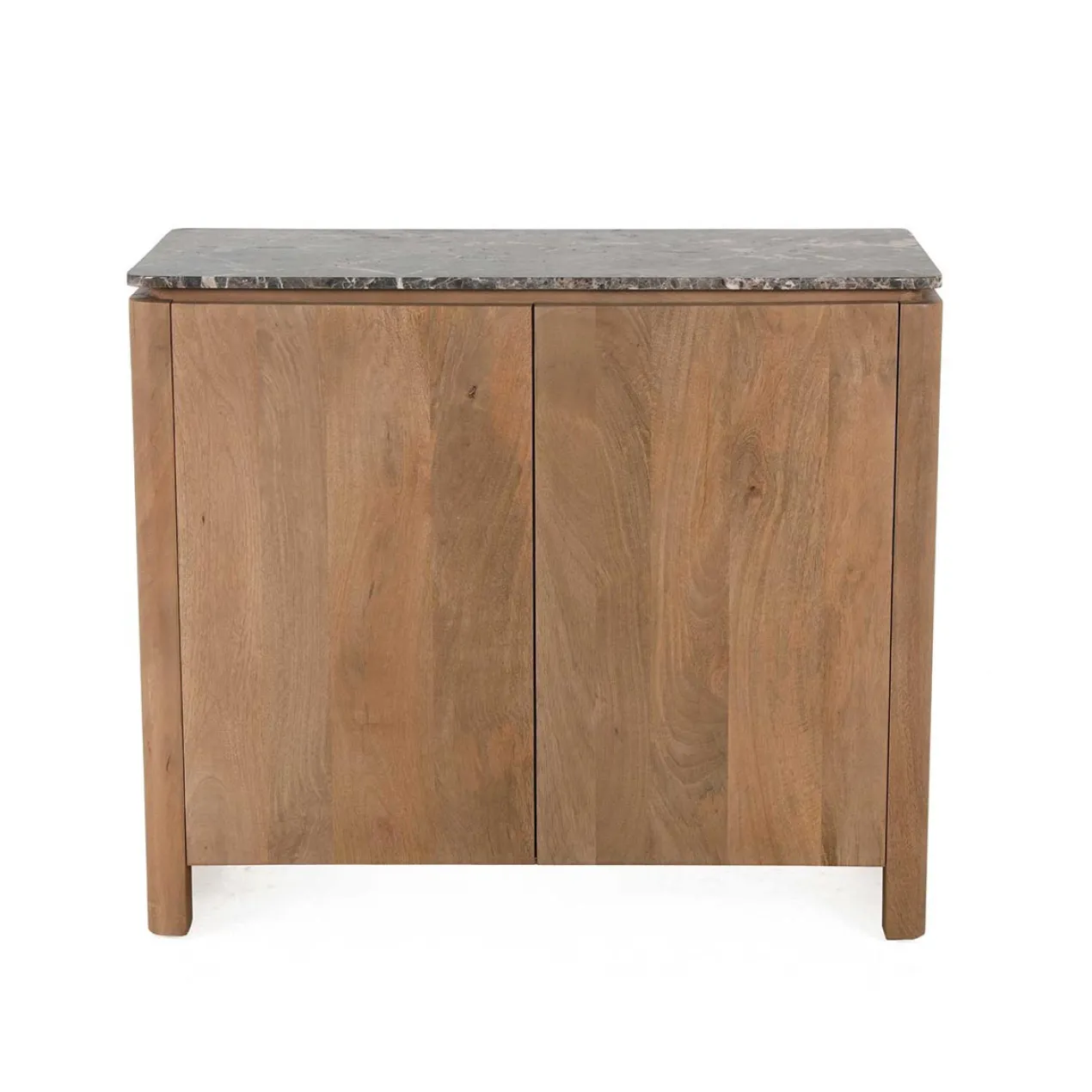 Dressoir Wallaby 100 cm naturel met bruin marmer