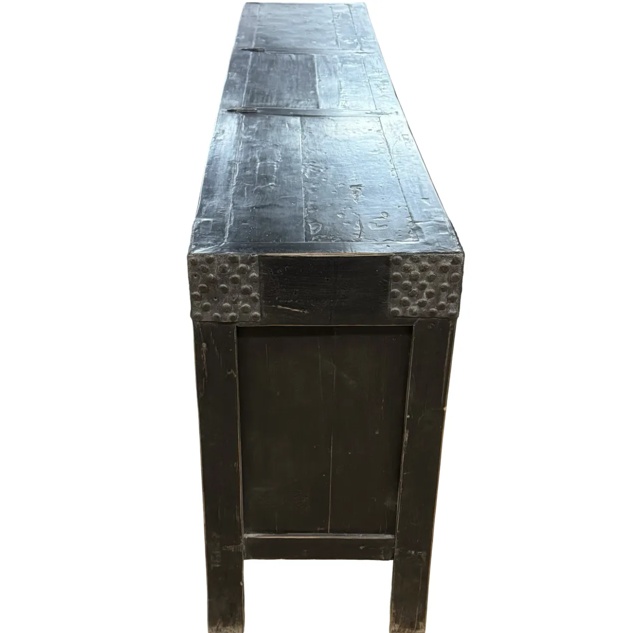 Dressoir zwart 4 deur noppen beslag