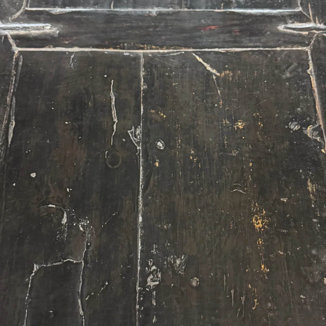 Dressoir zwart 4 deur noppen beslag