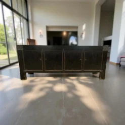 Dressoir zwart 4 deur noppen beslag