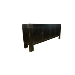 Dressoir zwart 4 deur noppen beslag