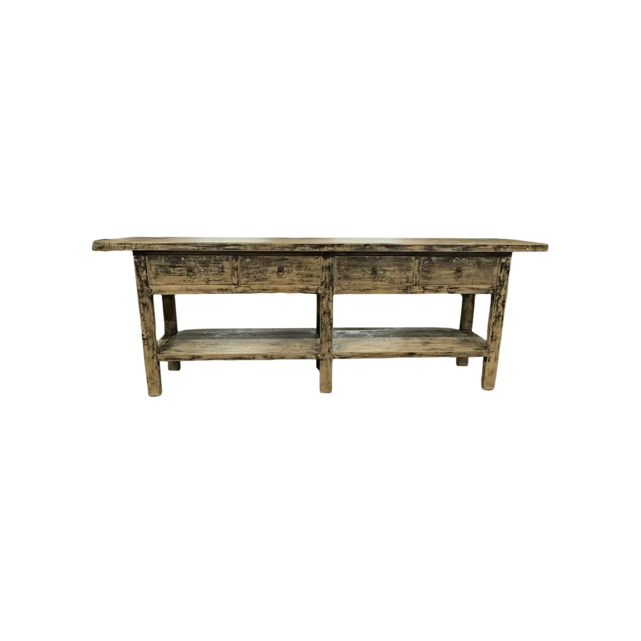 Dressoir zwart finish 4 la en plank uniek