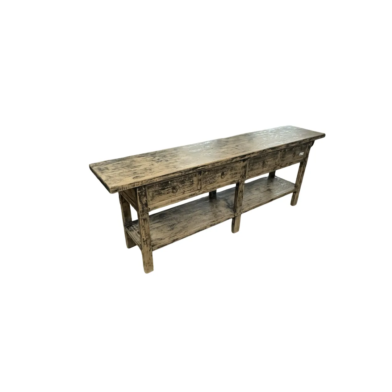 Dressoir zwart finish 4 la en plank uniek