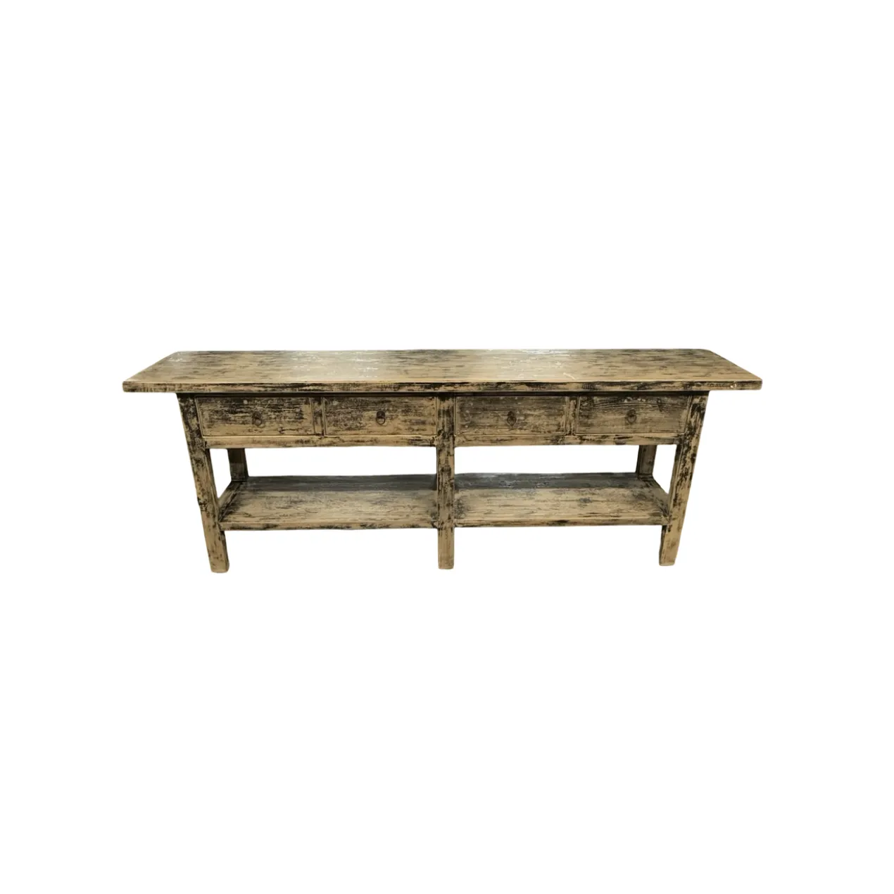 Dressoir zwart finish 4 la en plank uniek