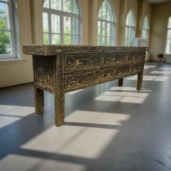 Dressoir zwart finish 7 la groot uniek
