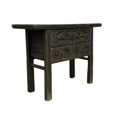 Dressoir zwart 3 la snijwerk uniek