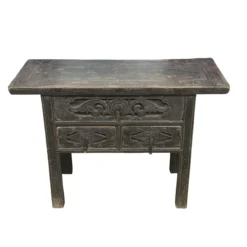 Dressoir zwart 3 la snijwerk uniek