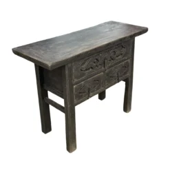 Dressoir zwart 3 la snijwerk uniek
