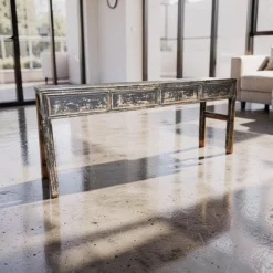 Dressoir zwart 4la uniek 206x50 cm