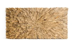 Driftwood wanddecoratie / wandpaneel rechthoek