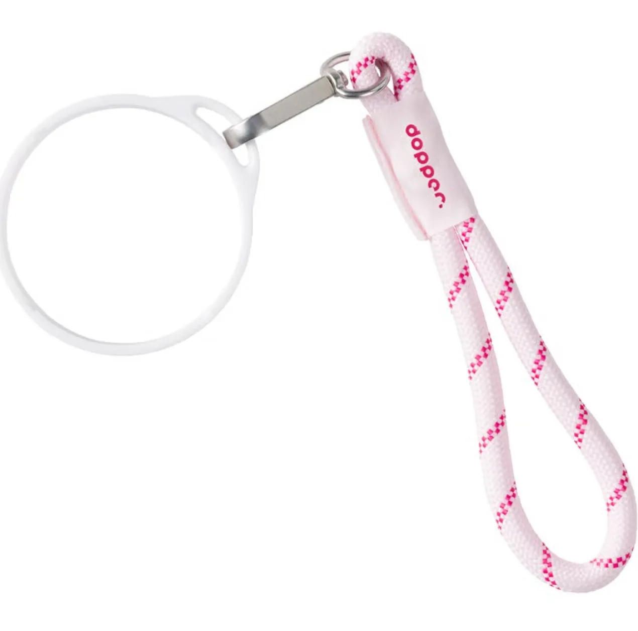 Drinkfles accessoire Dopper wrist cord cherry pink