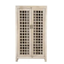 Drishti - Vitrinekast Mangohout Ibiza Stijl 180cm