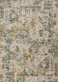Ecorugs vloerkleed Bakhtiari groen 280x390 cm
